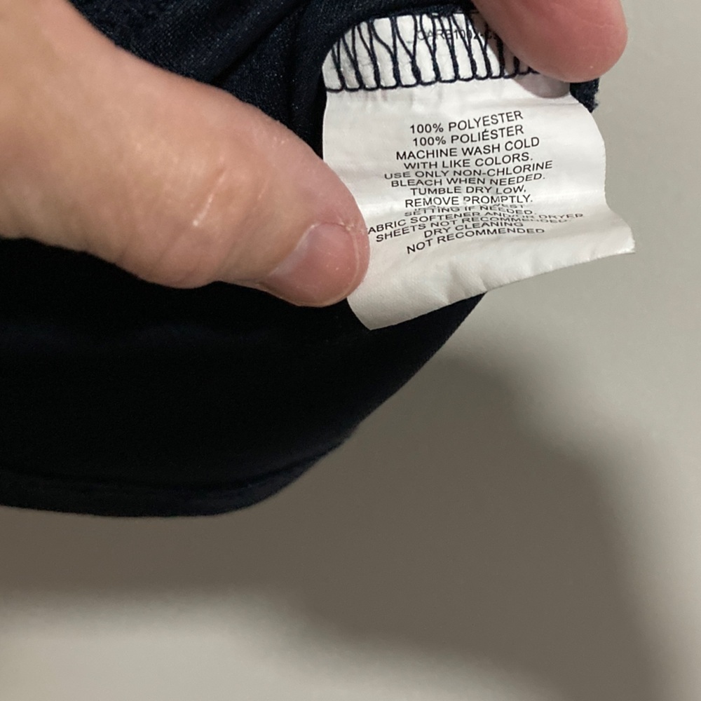 IZOD Men's Dark Blue Polo Shirt - Picture 3 of 5